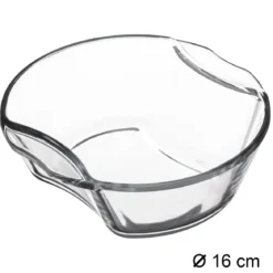 MINI PLAT ROND VERRE D.16CM
