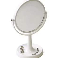 MIROIR BASE VIDE POCHE  ABS 1 FACE NORMAL   1 FACE GROSSISSA