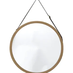 MIROIR A SUSPENDRE DIAMETRE 38CM BAMBOU