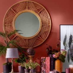 MIROIR BAMBOU INA D.70CM