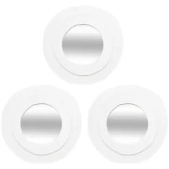 MIROIR BLANC EMILY D.25CM X3 PIECES