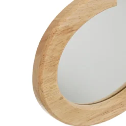 MIROIR BOIS NUAGE POMPON 40X36CM