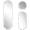 MIROIR CORFU BLANC H75CM X3 PIECES