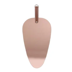 MIROIR CUIVRE ROSE A SUSPENDRE ANSE PU