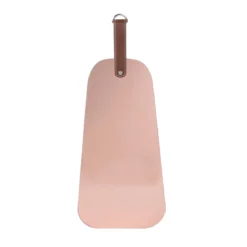 MIROIR CUIVRE ROSE A SUSPENDRE ANSE PU