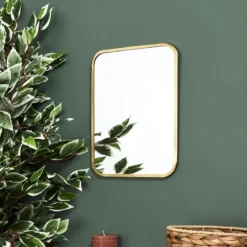 MIROIR DECO CONTOUR DECO DORE CARRE