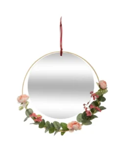 MIROIR FLEUR POESIE D.33CM