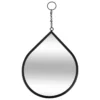 MIROIR GOUTTE LENY METAL NOIR H.27.5CM