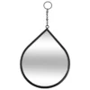 MIROIR GOUTTE LENY METAL NOIR H.22CM
