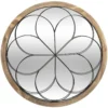 MIROIR METAL BOIS ROSACE D.64CM