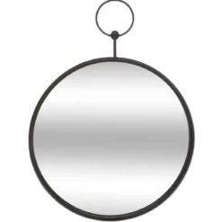 MIROIR METAL GOUSSET D.30CM