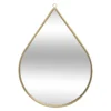 MIROIR METAL GOUTTE 21X29CM