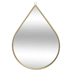 MIROIR METAL GOUTTE 21X29CM