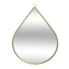 MIROIR METAL GOUTTE 28X39CM