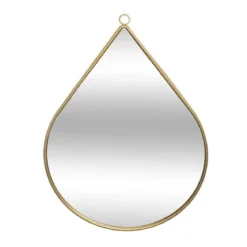 MIROIR METAL GOUTTE 28X39CM