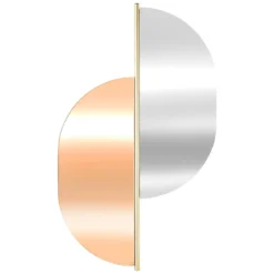 MIROIR METAL TEINTE  COLINE D.43X72CM