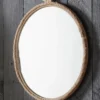MIROIR OVALE JUTE 45X37CM