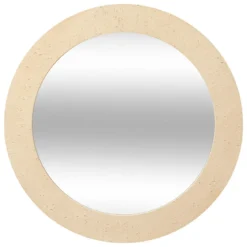 MIROIR RESINE EFFET TRAVERTIN ANAYA D.78CM