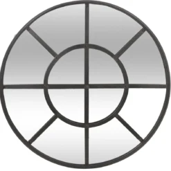 MIROIR ROND METAL D.91.5X3.5CM