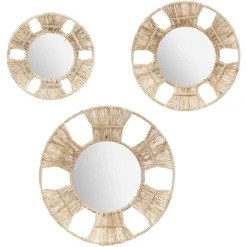 MIROIR ROSEAU LAURA D.31CM