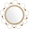 MIROIR ROTIN CAMPAGNE D.38CM