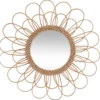 MIROIR ROTIN FLEUR D.56CM