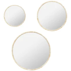 MIROIR ROTIN JESSY D.45CM