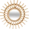 MIROIR ROTIN SOLEIL X3 PIECES D.28CM