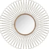 MIROIR SOLEIL METAL BOUCLE D.76CM