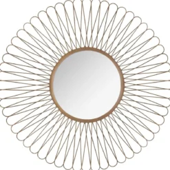 MIROIR SOLEIL METAL BOUCLE D.76CM