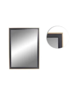 MIROIR SUSPENSION 40X50CM NOIR