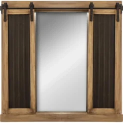 MIROIR VOLET ARDOISE D.76X76CM