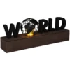 MOT DECO LED WORLD NOIR L.38CM