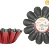 MOULE BRIOCHE D.22CM ACIER ANTI ADHERENT ROUGE ROSSANA