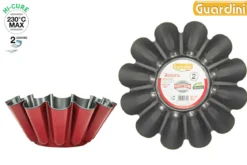 MOULE BRIOCHE D.22CM ACIER ANTI ADHERENT ROUGE ROSSANA