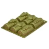 MOULE 6 MINI BUCHES NOEL SILICONE DORE