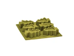MOULE 6 SAPINS SILICONE DORE