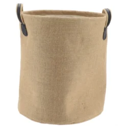 MOYENNE PANIERE A LINGE RONDE EN JUTE D.37X43CM NATUREL