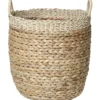 MOYENNE PANIERE A LINGE RONDE JACINTHE NATUREL