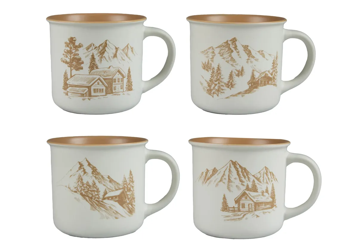 MUG CHALET PORCELAINE 35CL