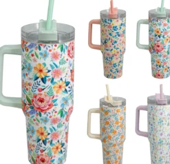 MUG DE TRANSPORT FLEURS 1200ML