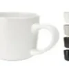 MUG FAIENCE BLANC NOIR VERT OU GRIS 370ML