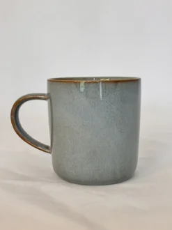 MUG GRIS PORCELAINE EMAIL REACTIF 33CL