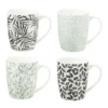 MUG M FLORAL GREEN 33CL