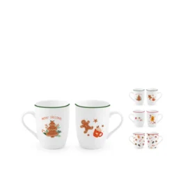 MUG PORCELAINE GINGERBREAD 32CL