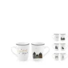 MUG PORCELAINE NOEL ARGENTE