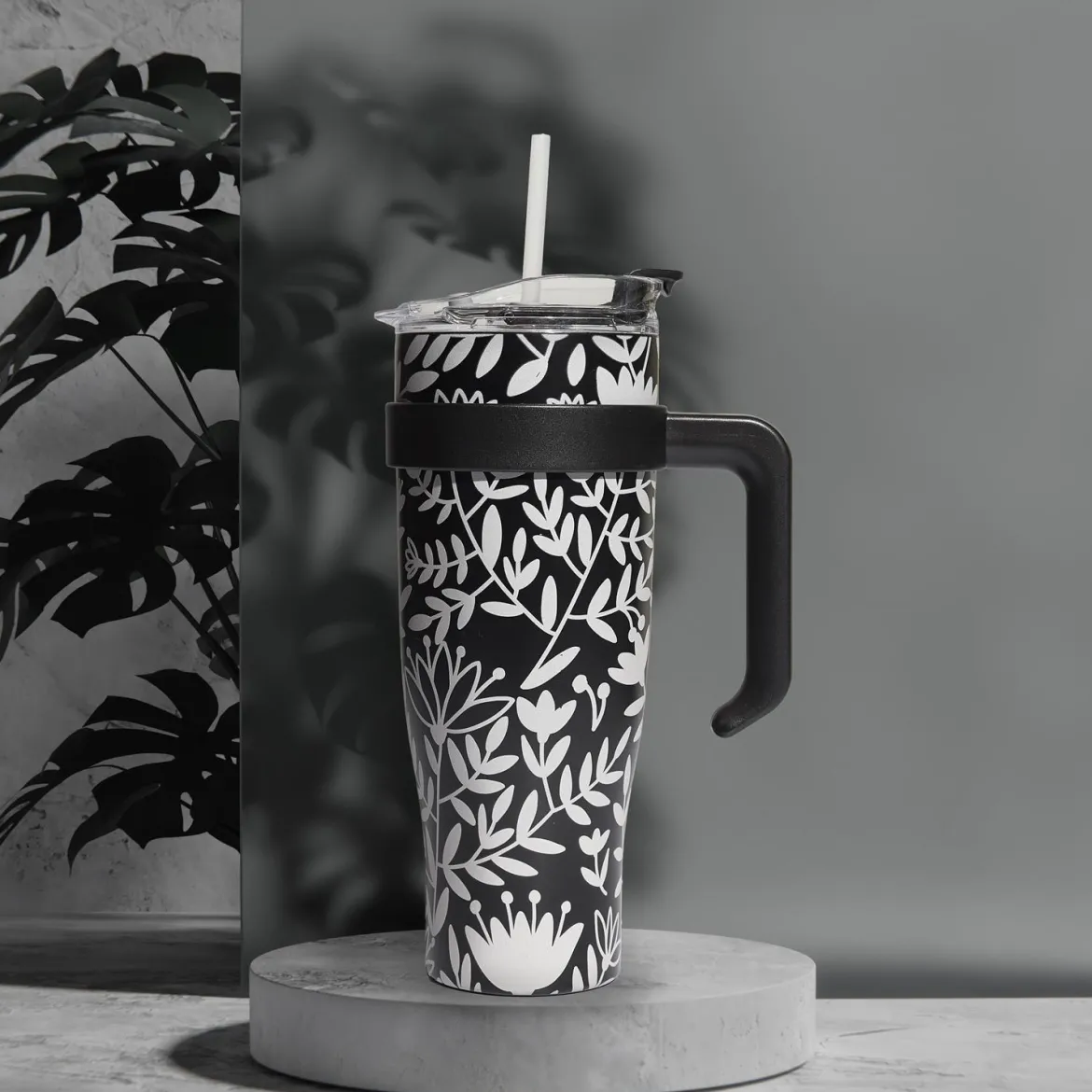 MUG TRANSPORT MIAMI BLANC NOIR 1.2L
