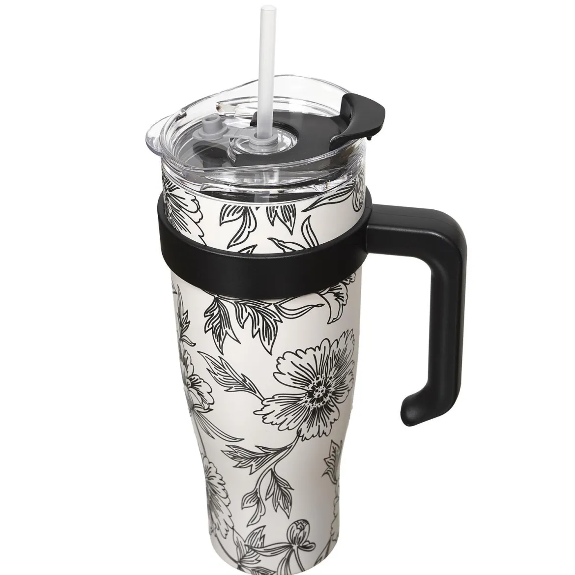 MUG TRANSPORT MIAMI BLANC NOIR 1.2L