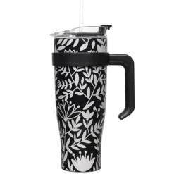 MUG TRANSPORT MIAMI BLANC NOIR 1.2L
