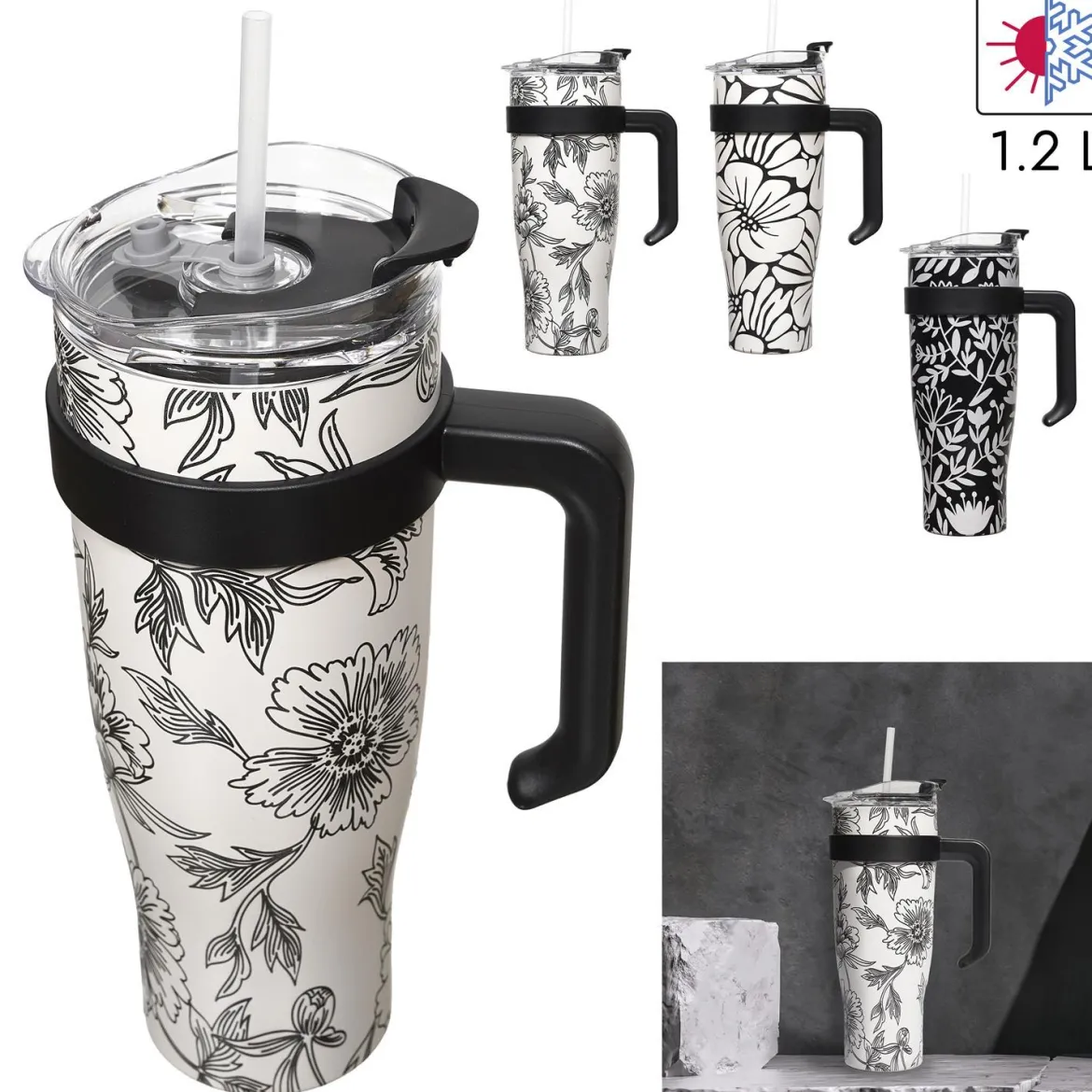 MUG TRANSPORT MIAMI BLANC NOIR 1.2L